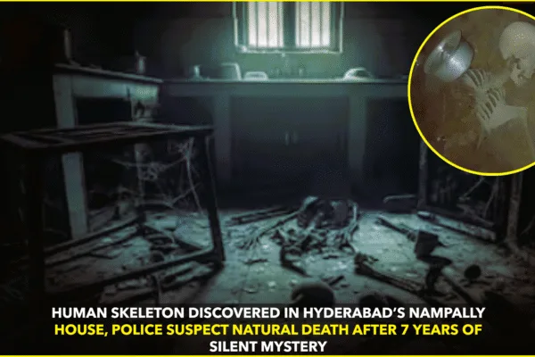 Shocking Discovery: Human Skeleton Found in Abandoned House in Hyderabad’s Nampally Area Shocking Discovery: Human Skeleton Found in Abandoned House in Hyderabad’s Nampally Area