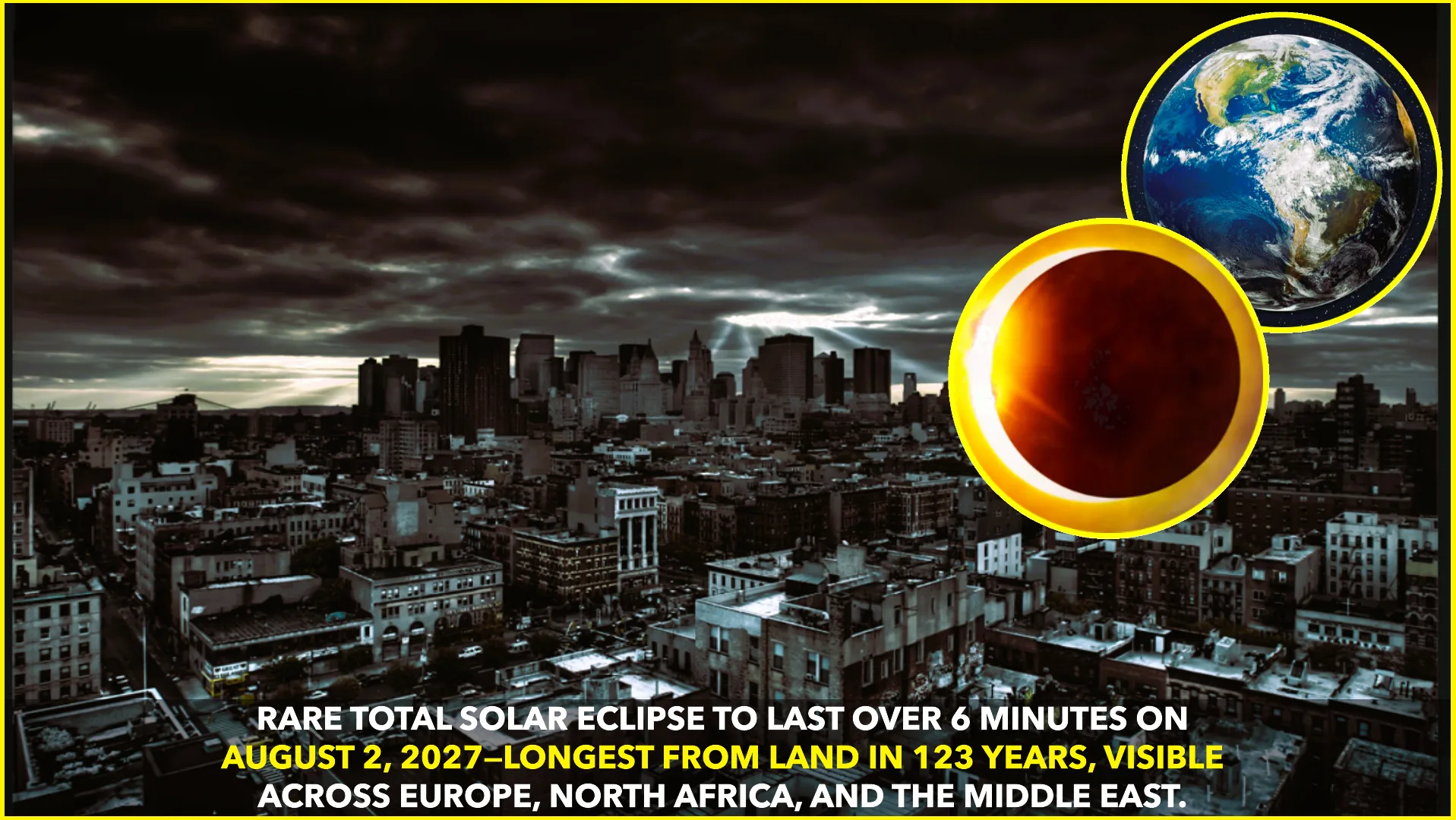 Historic Solar Eclipse to Dazzle Skies on August 2, 2027—Longest Visible from Land in Over a Century