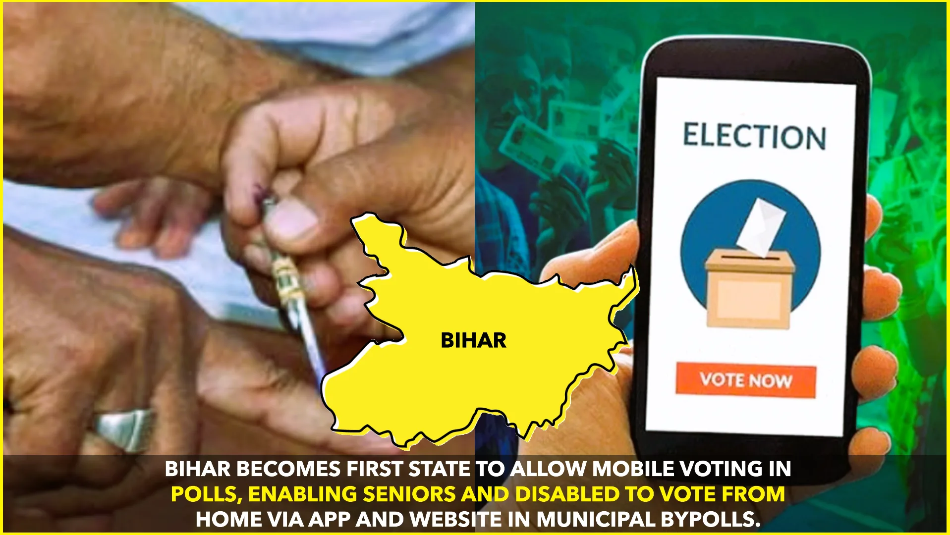 Bihar Becomes First Indian State to Allow Mobile Voting in Local Polls