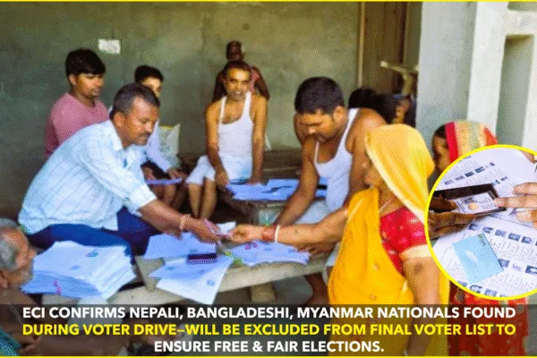 Foreign Nationals Found During Voter List Drive, Will Not Be Included: Election Commission Foreign Nationals Found During Voter List Drive, Will Not Be Included: Election Commission