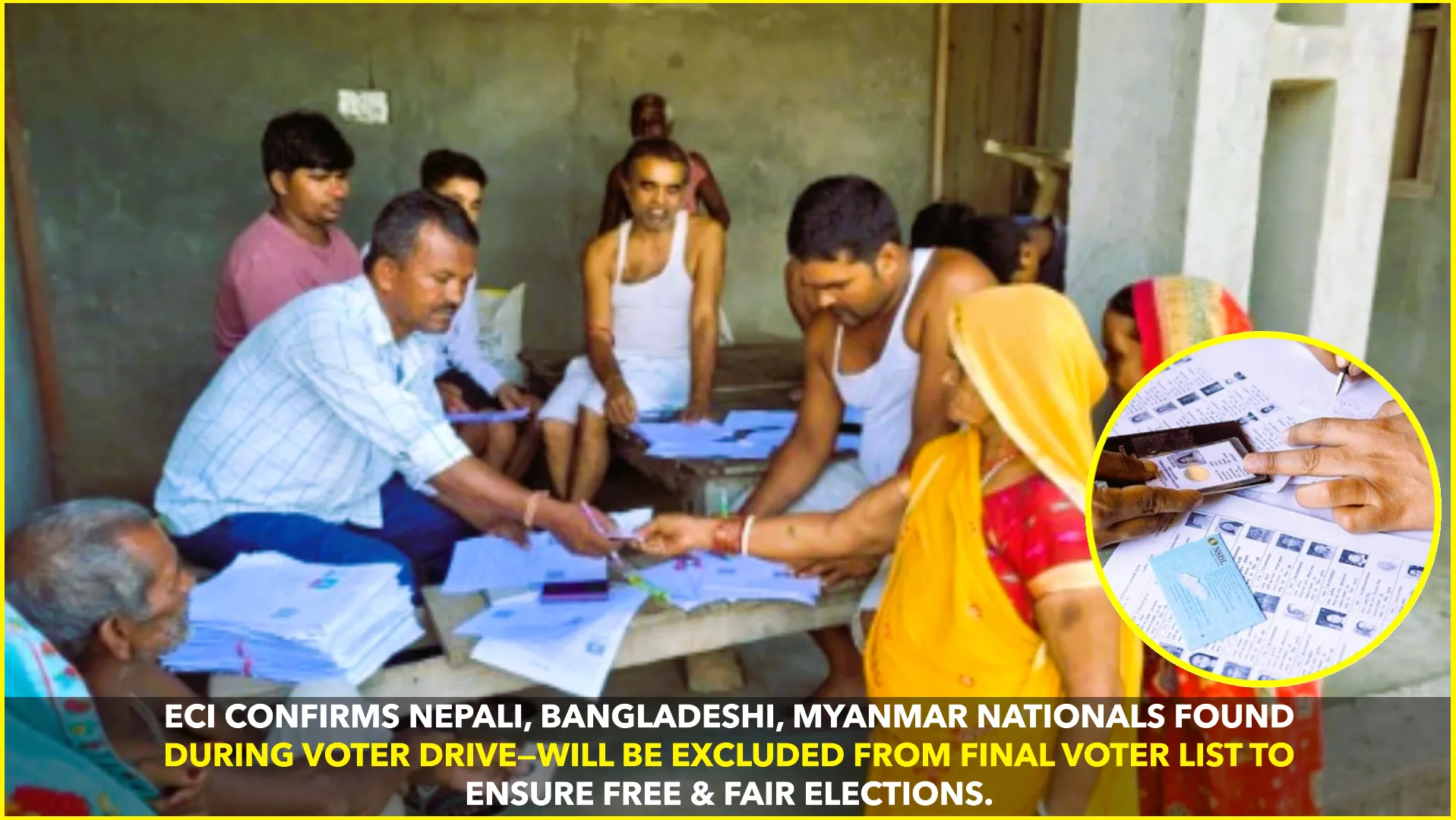 Foreign Nationals Found During Voter List Drive, Will Not Be Included: Election Commission