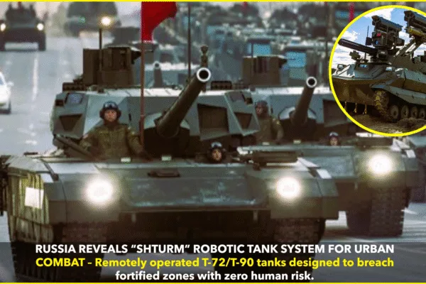 Russia Unveils “Shturm” Robotic Tank Platoon for Urban Warfare Russia Unveils “Shturm” Robotic Tank Platoon for Urban Warfare
