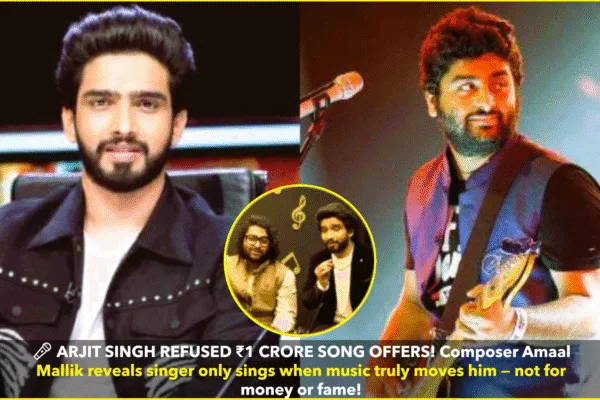 Arijit Singh Turned Down ₹1 Crore Songs for Artistry, Not Money: Amaal Mallik Reveals Arijit Singh Turned Down ₹1 Crore Songs for Artistry, Not Money: Amaal Mallik Reveals