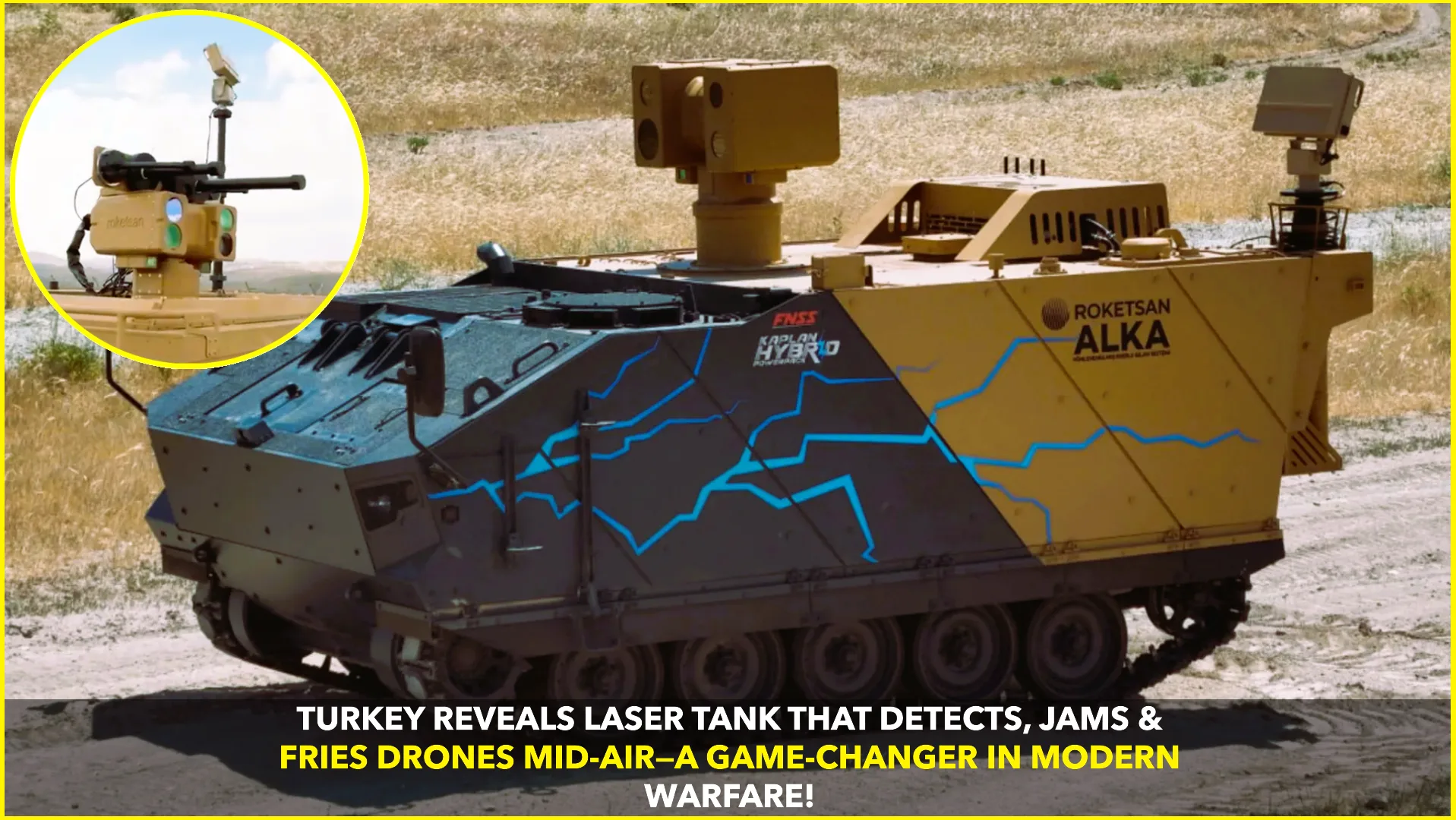 Turkey Unveils ALKA-KAPLAN: The World's First AI-Guided Laser Tank to Combat Drones