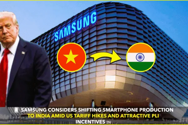 Samsung Eyes India for Smartphone Production Shift Amid Tariff Pressures and Incentives Samsung Eyes India for Smartphone Production Shift Amid Tariff Pressures and Incentives