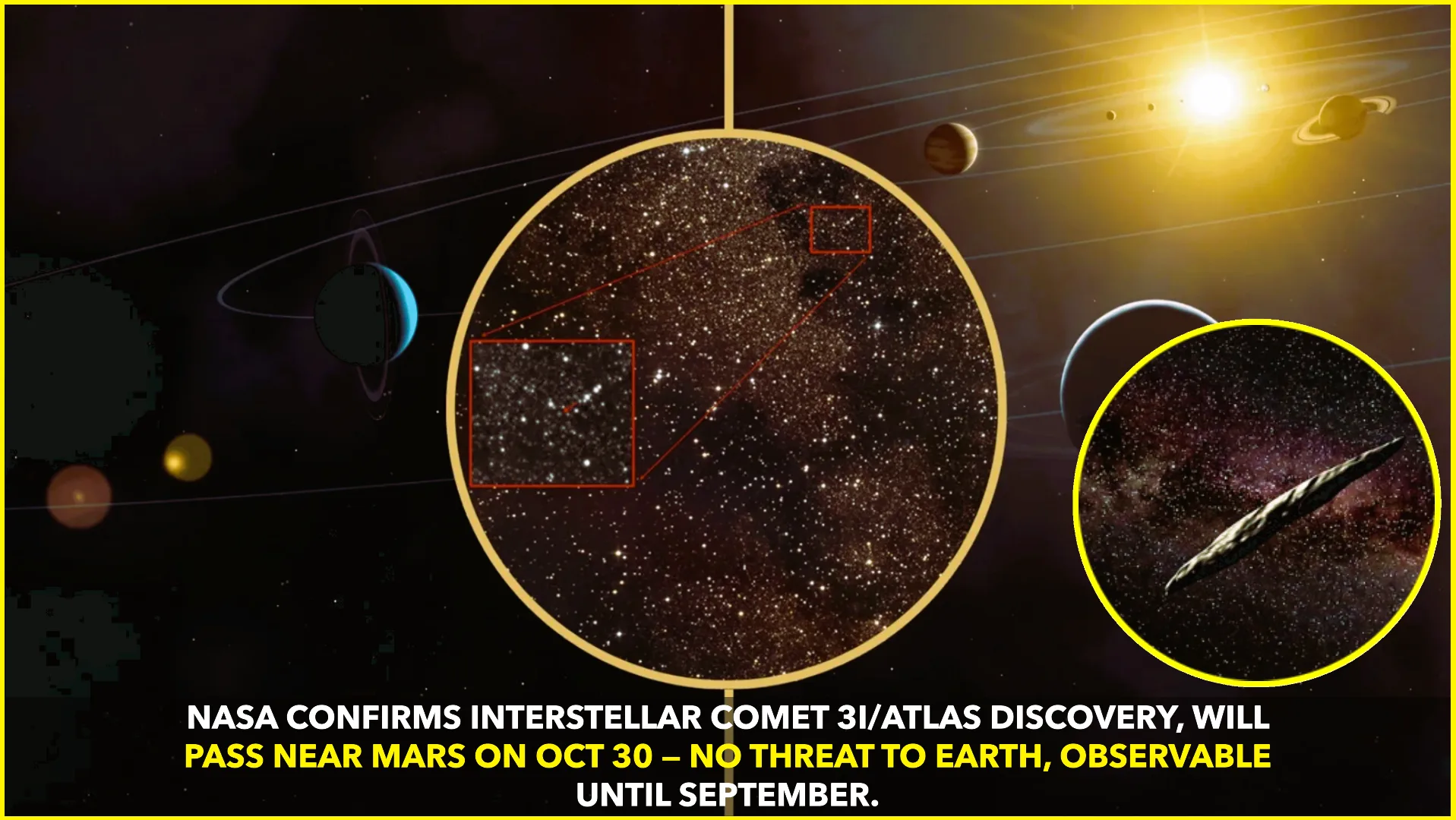 NASA Confirms New Interstellar Comet 3I/ATLAS Entering Solar System