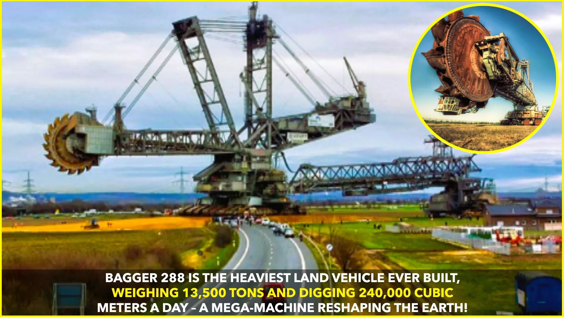Bagger 288: The 13,500-Ton German Giant That Reshapes the Earth