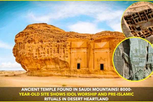 A STUNNING 8000-YEAR-OLD TEMPLE FOUND IN SAUDI MOUNTAINS PROVES PRE-ISLAMIC BELIEFS AND IDOL WORSHIP EXISTED IN THE REGION A STUNNING 8000-YEAR-OLD TEMPLE FOUND IN SAUDI MOUNTAINS PROVES PRE-ISLAMIC BELIEFS AND IDOL WORSHIP EXISTED IN THE REGION