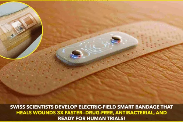 SWISS SCIENTISTS CREATE SMART BANDAGE THAT SPEEDS UP HEALING USING ELECTRIC FIELDS SWISS SCIENTISTS CREATE SMART BANDAGE THAT SPEEDS UP HEALING USING ELECTRIC FIELDS