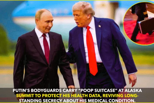 Putin’s Poop Suitcase Protocol Resurfaces at Alaska Summit Putin’s Poop Suitcase Protocol Resurfaces at Alaska Summit