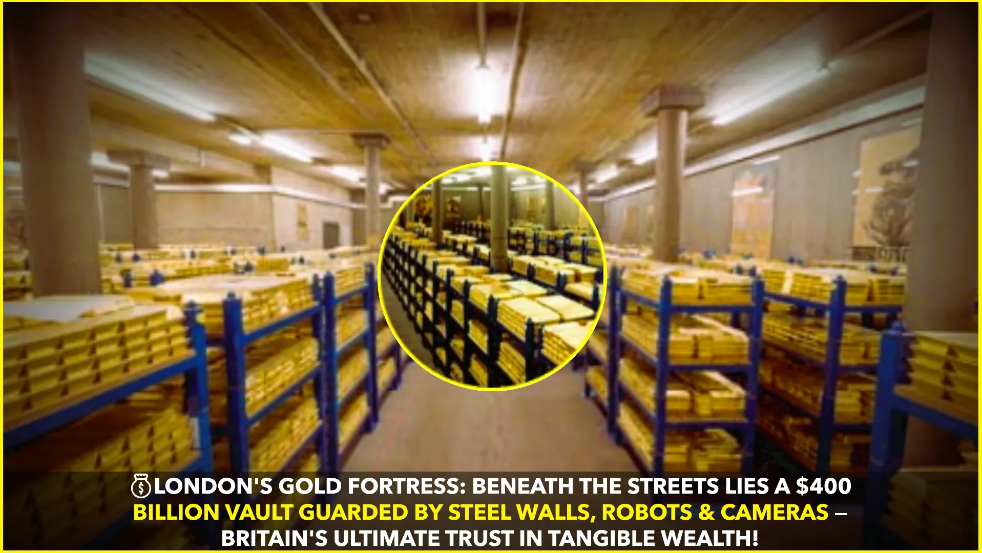 Bank of England's Underground Gold Vault: A $400 Billion Fortress Beneath London