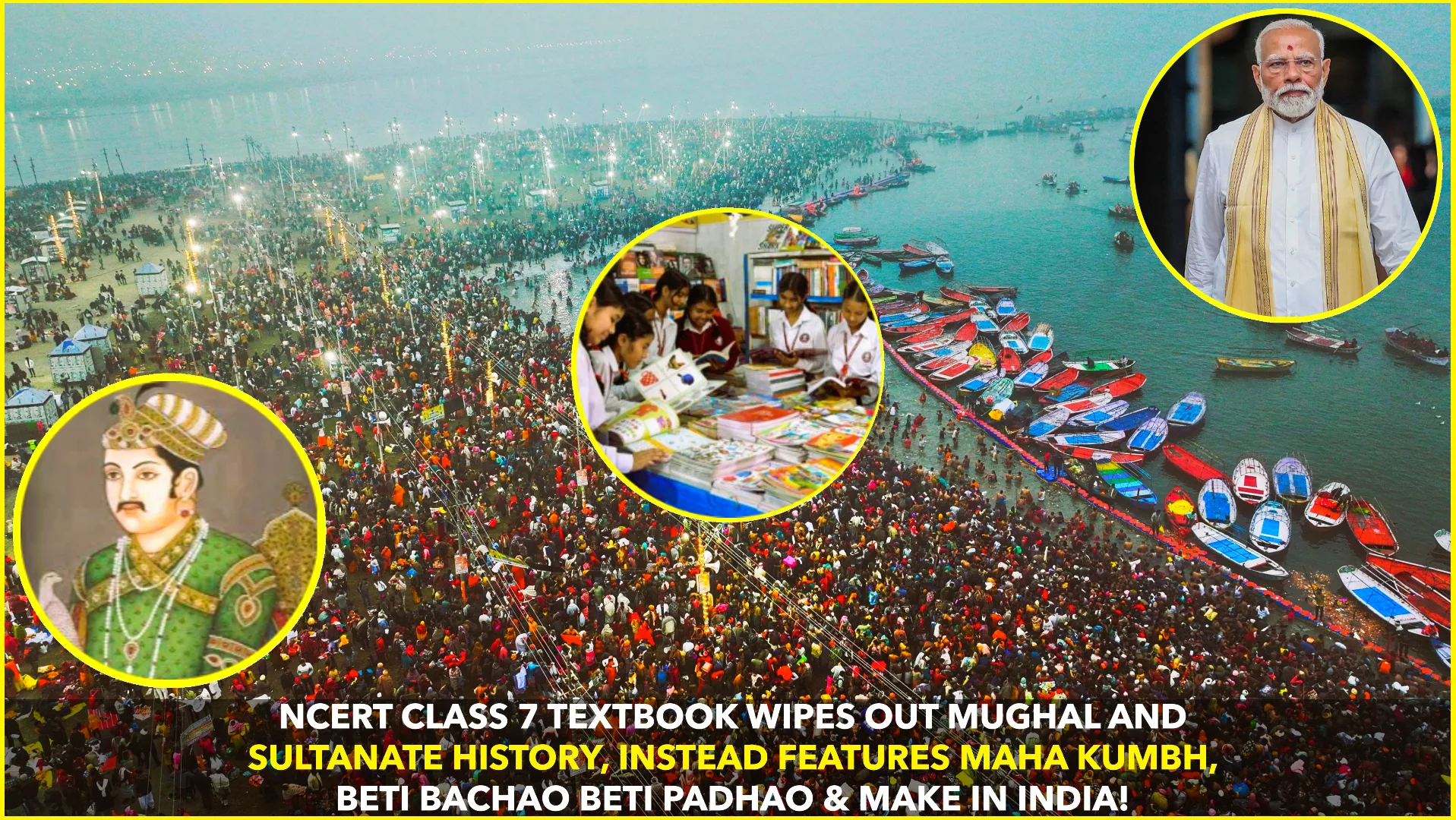 NCERT Drops Mughals & Sultanate, Adds Mahakumbh & National Initiatives