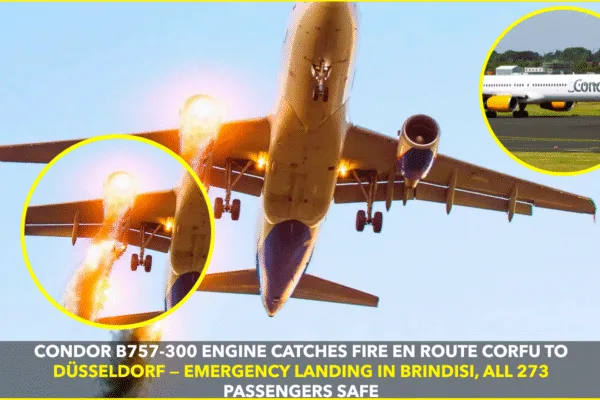 Engine Emergency in Sky: Condor Flight Forced to Land in Italy after Mid-Air Engine Fire Engine Emergency in Sky: Condor Flight Forced to Land in Italy after Mid-Air Engine Fire