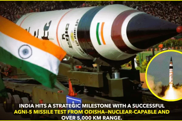 India’s Historic Agni-5 Missile Test: A Strategic Leap Forward India's Historic Agni-5 Missile Test: A Strategic Leap Forward