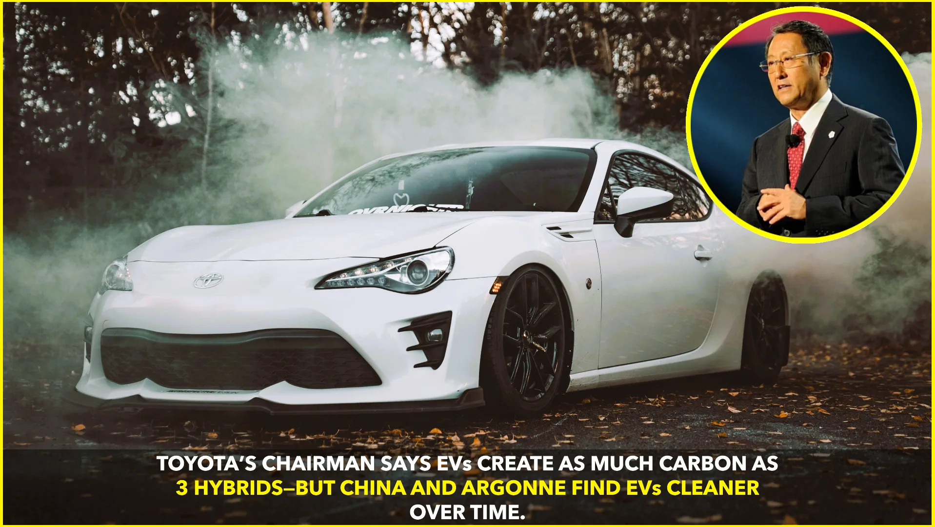 Toyota Chairman Sparks Debate on EVs vs Hybrids Emissions