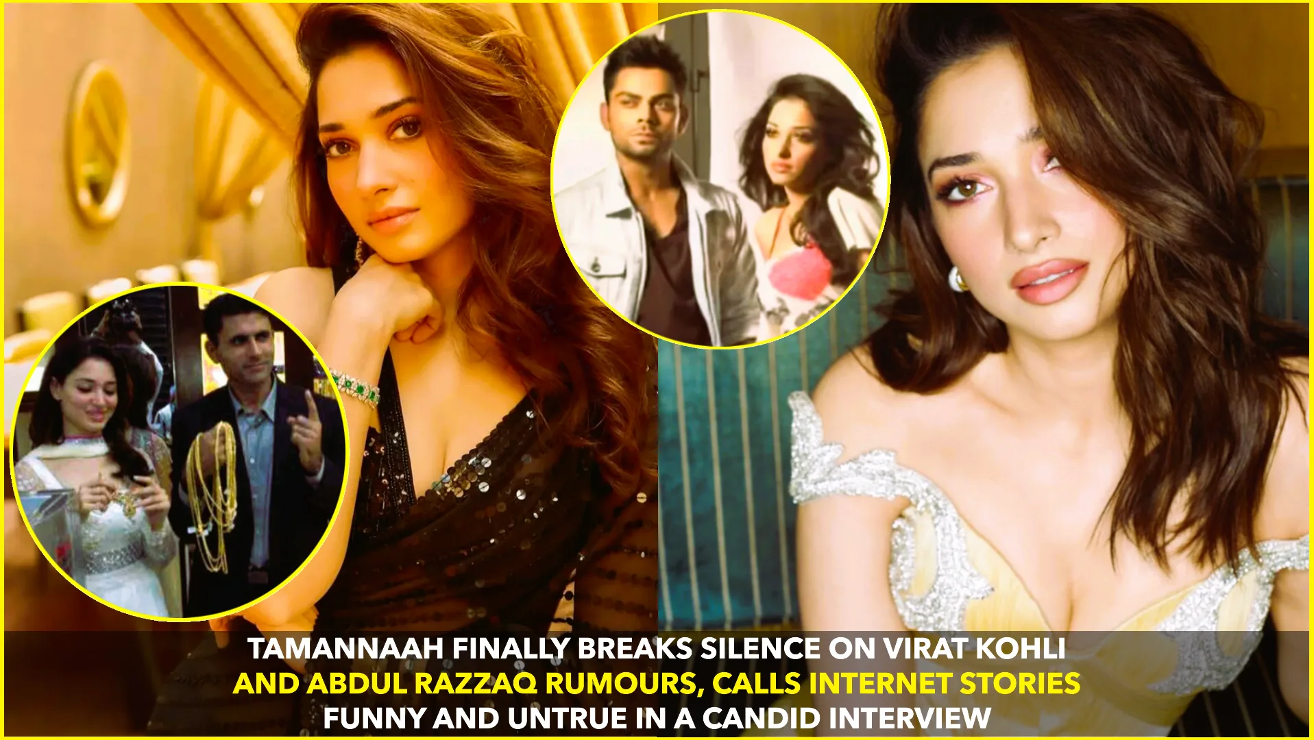 Tamannaah Bhatia Clears Air on Dating Virat Kohli and Marriage Rumours with Abdul Razzaq