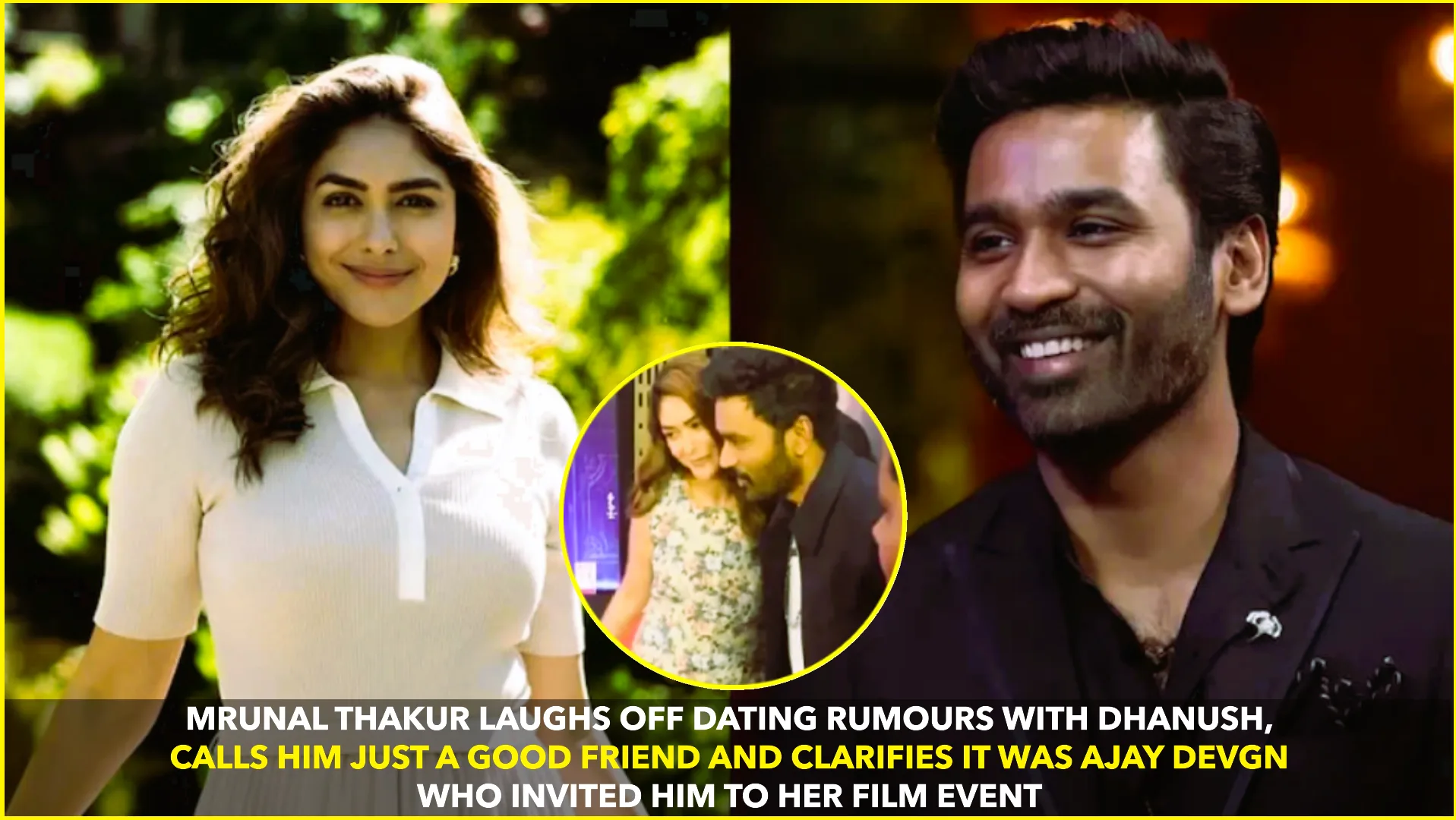 Mrunal Thakur Breaks Silence on Dhanush Rumours