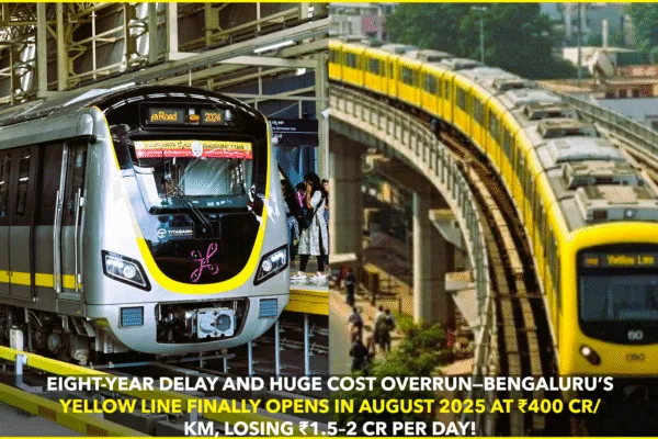 Bengaluru’s Yellow Line Metro: A Costly Triumph After Eight Years Bengaluru’s Yellow Line Metro: A Costly Triumph After Eight Years