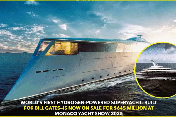 World’s First Hydrogen-Powered Superyacht—Secretly Built for Bill Gates—Goes on Sale for $645 Million World’s First Hydrogen-Powered Superyacht—Secretly Built for Bill Gates—Goes on Sale for $645 Million