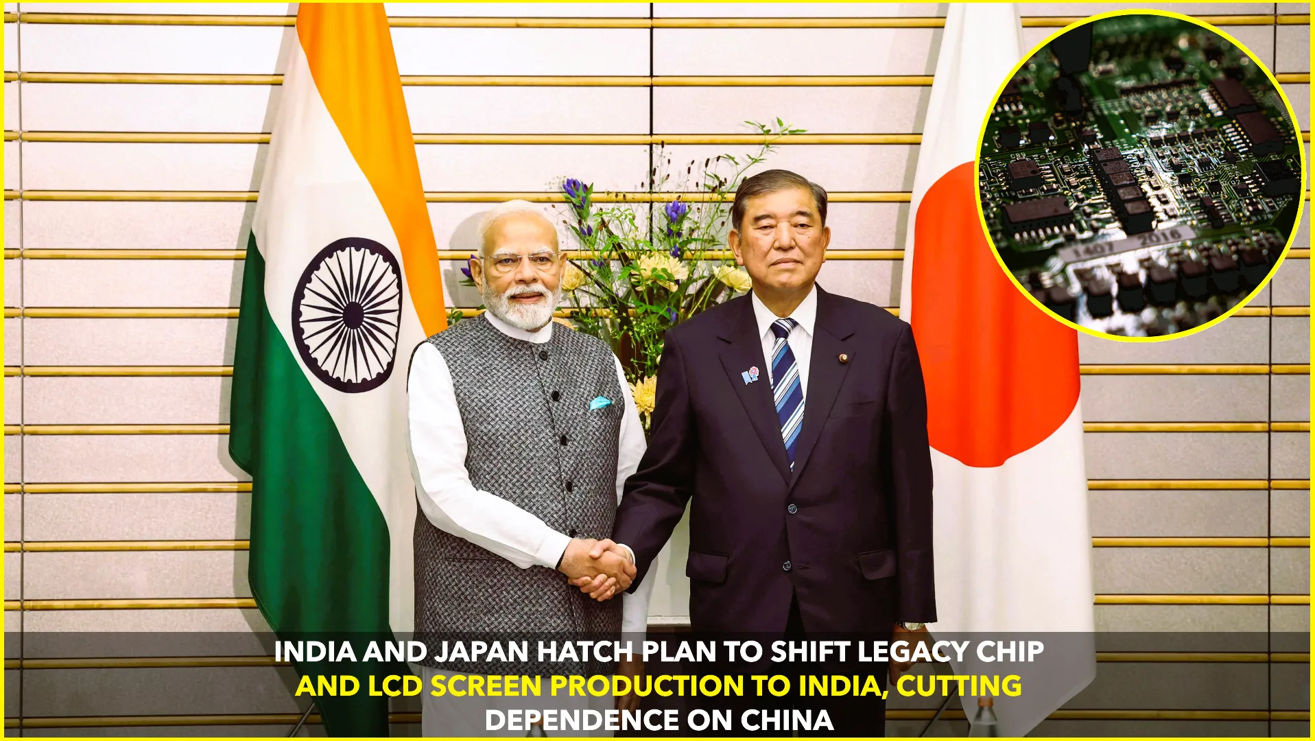 Japan-India Legacy Tech Shift: Semiconductors & LCD Move to India