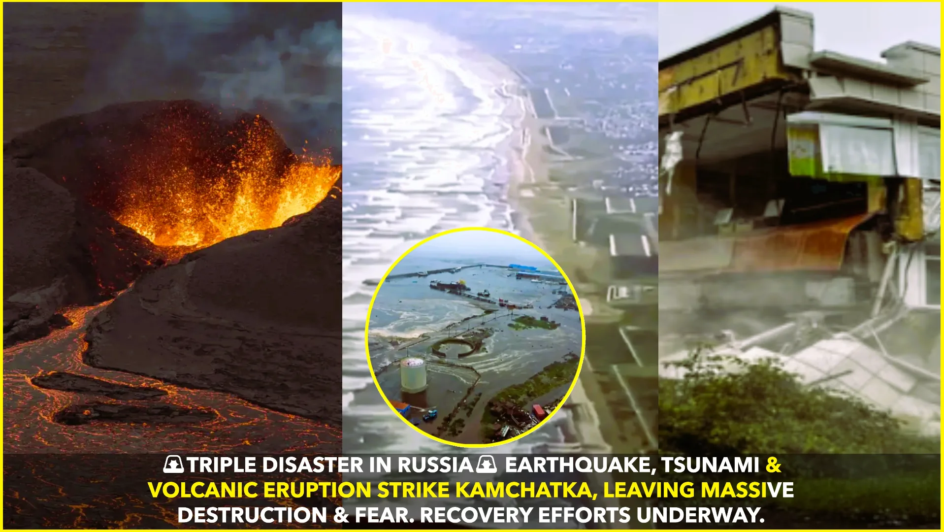 Triple Disaster Shocks Kamchatka: Earthquake, Tsunami, and Volcano Eruption Strike Within Hours