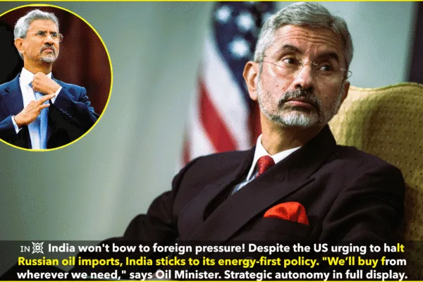 India Asserts Energy Independence Amid US Pressure Over Russian Oil India Asserts Energy Independence Amid US Pressure Over Russian Oil