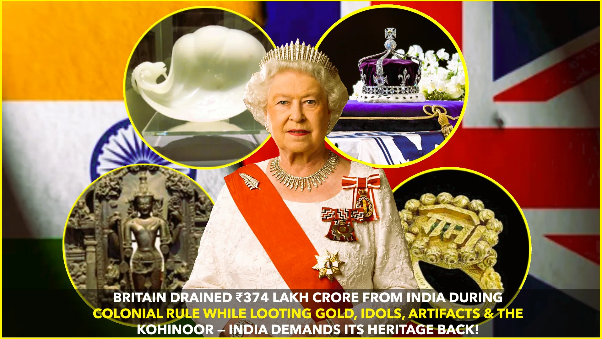 BRITAIN DRAINED ₹374 LAKH CRORE FROM INDIA: HERITAGE STOLEN UNDER COLONIAL RULE