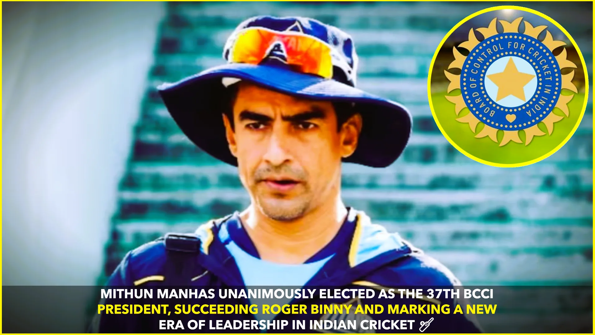 Mithun Manhas Elected 37th BCCI President Unanimously