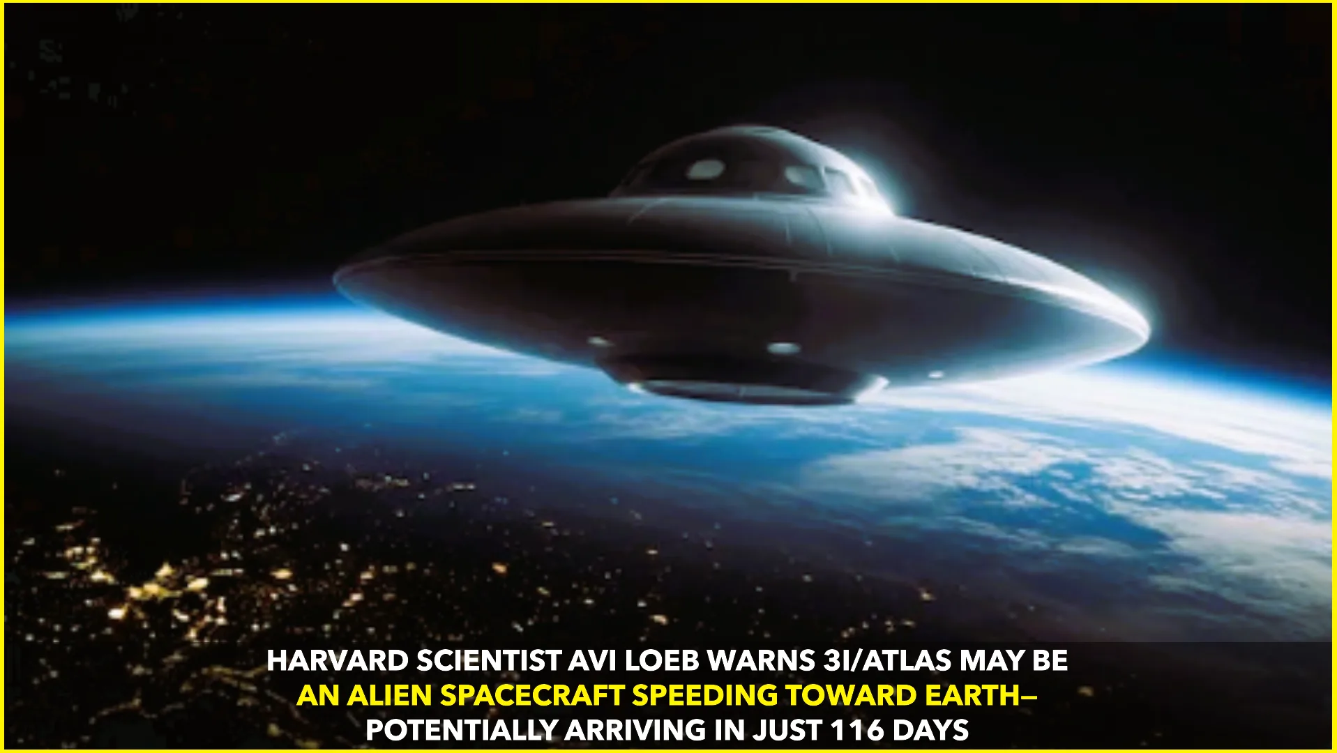 Avi Loeb Warns: 3I/ATLAS Could Be Alien Craft Flying Here