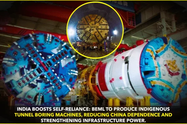 India Takes a Giant Step Towards Self-Reliance: BEML to Manufacture Indigenous Tunnel Boring Machines India Takes a Giant Step Towards Self-Reliance: BEML to Manufacture Indigenous Tunnel Boring Machines