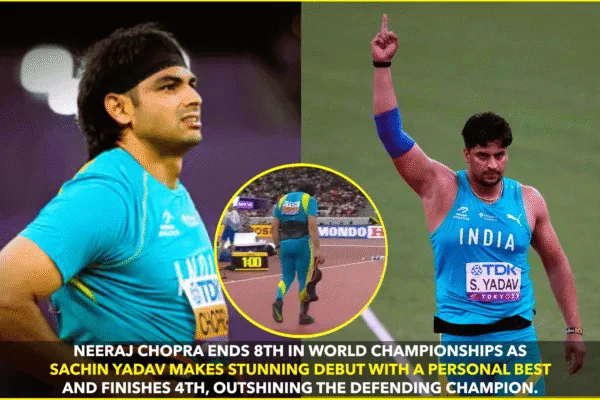 Neeraj Chopra Finishes 8th, Sachin Yadav Shines 4th Neeraj Chopra Finishes 8th, Sachin Yadav Shines 4th