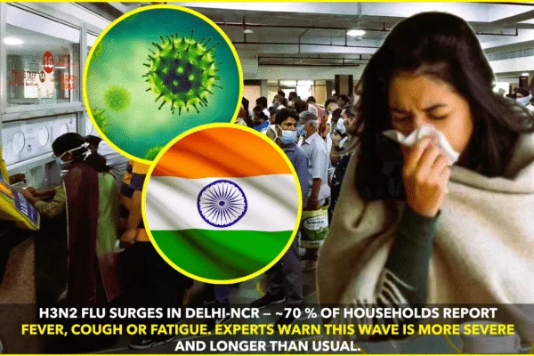 H3N2 Flu Surge Sweeps Delhi-NCR, 70 % Homes Report Illness H3N2 Flu Surge Sweeps Delhi-NCR, 70 % Homes Report Illness