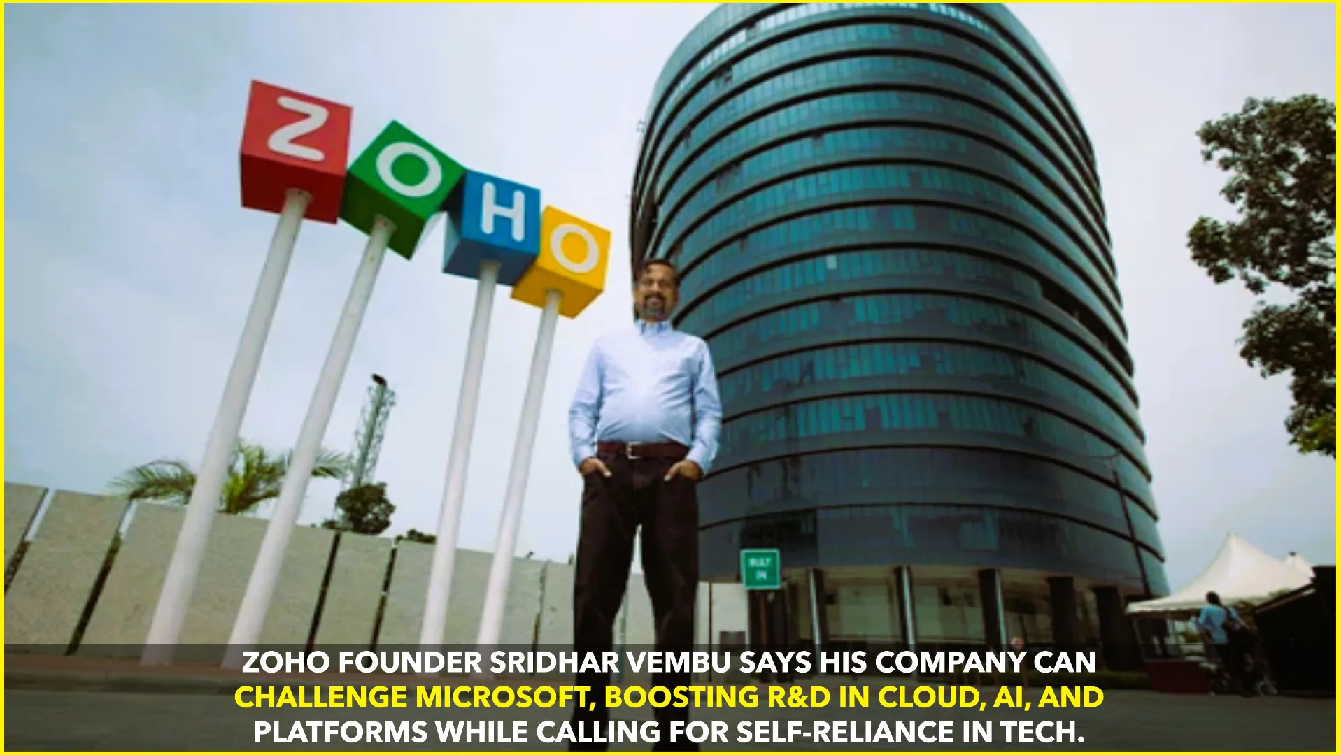 Zoho’s Sridhar Vembu Positions Company as Global Challenger to Microsoft