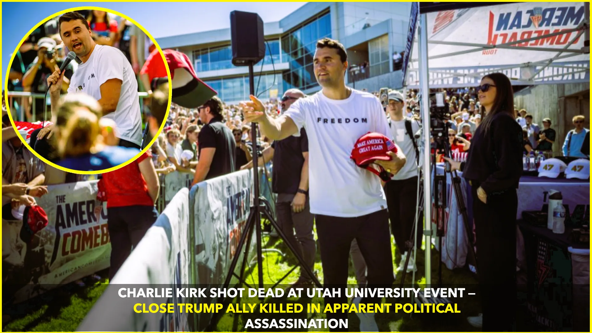 Charlie Kirk Killed at Utah College Event