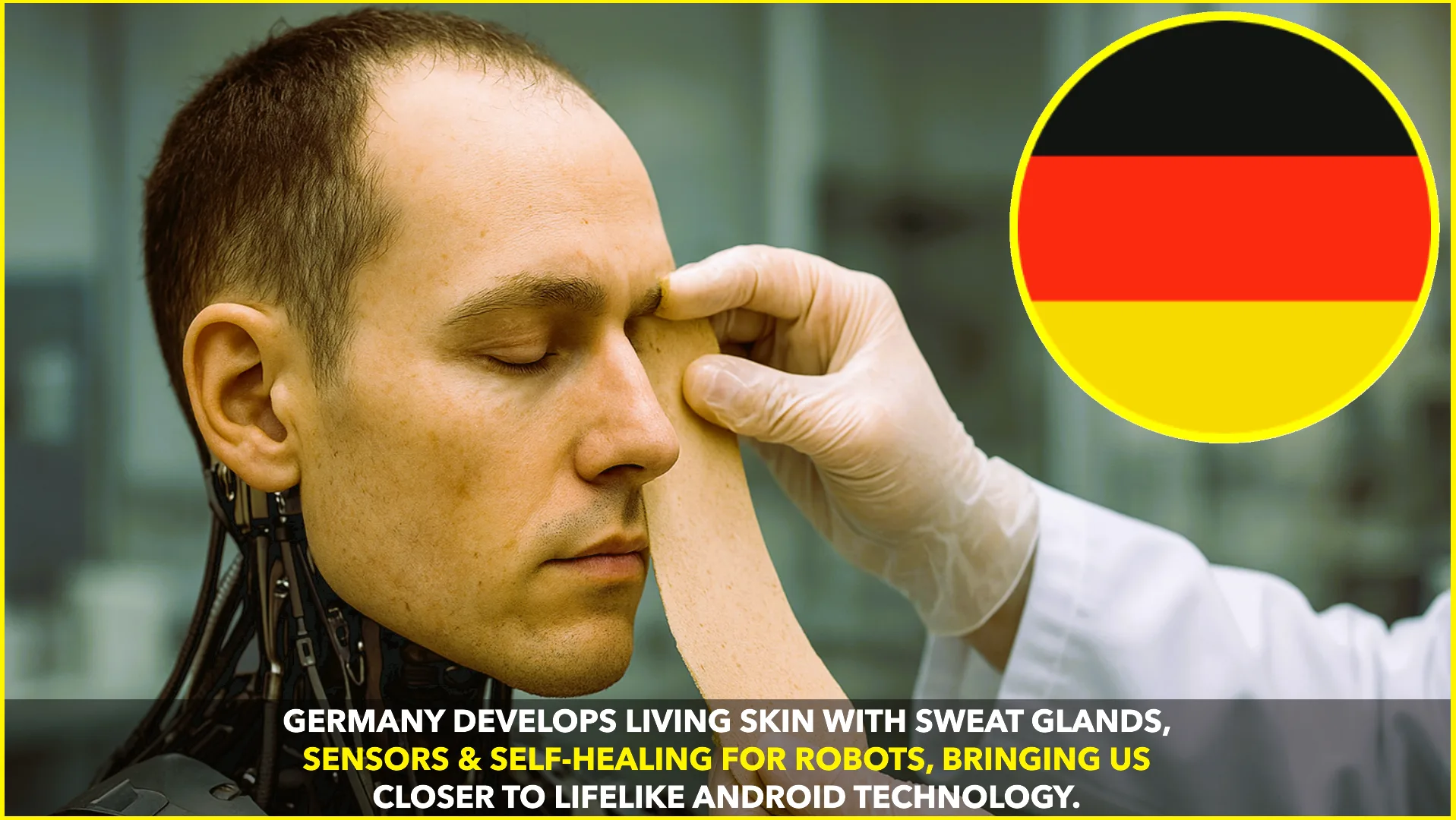 Germany Unveils Bioengineered Living Skin for Robotic Applications