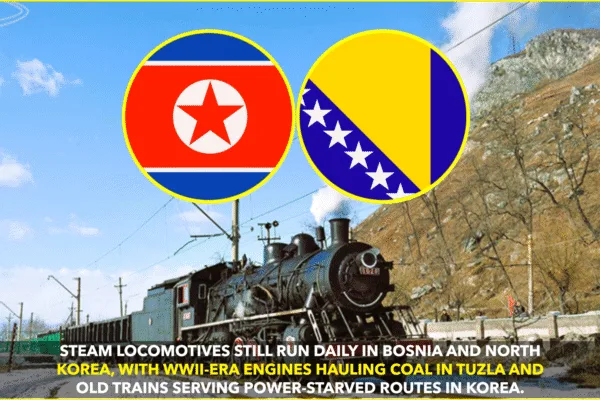 Steam Locomotives Survive in Bosnia and North Korea Steam Locomotives Survive in Bosnia and North Korea
