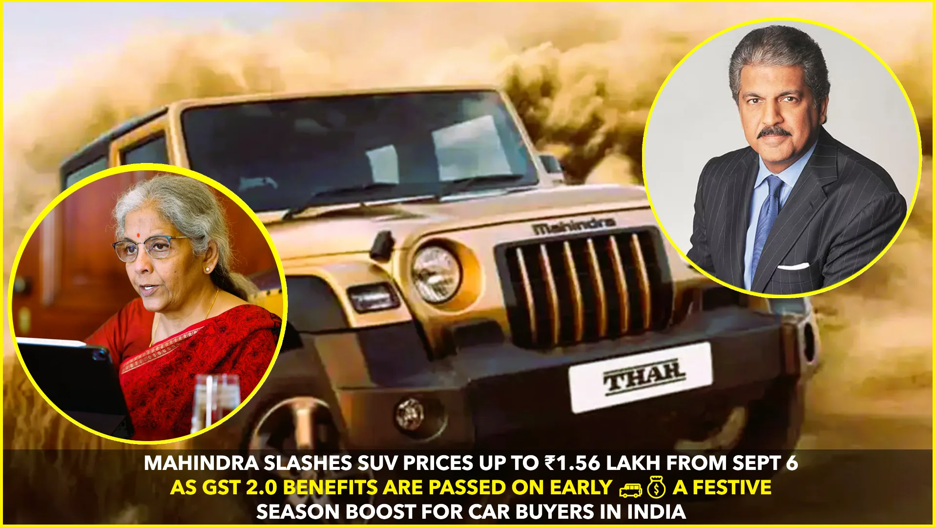 Mahindra Cuts SUV Prices by ₹1.56 L with Full GST 2.0 Benefits