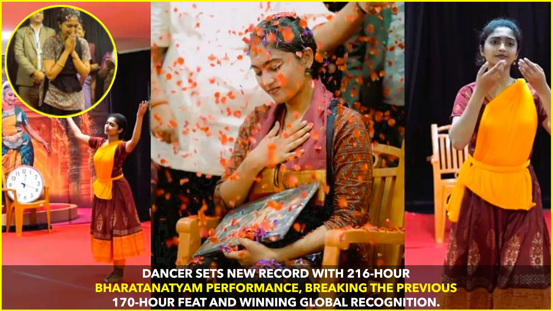 Bharatanatyam Dancer Sets 216-Hour World Record