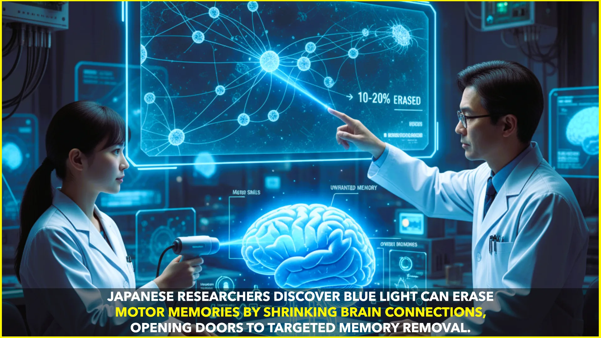 Blue Light Laser Shows Power to Erase Motor Memory