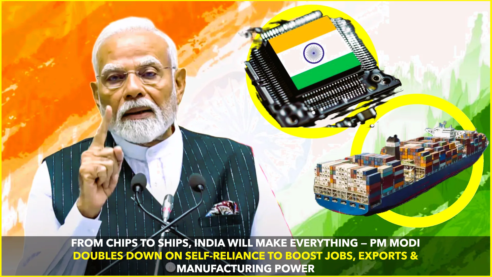 Chips to Ships: Modi’s Vision for Self-Reliant India