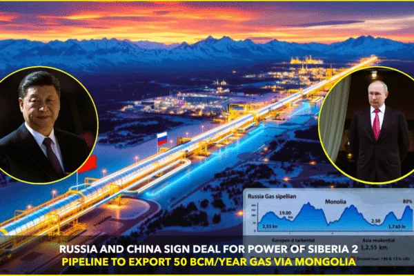 Russia’s 50 bcm Gas Pipeline to China via Mongolia Russia’s 50 bcm Gas Pipeline to China via Mongolia