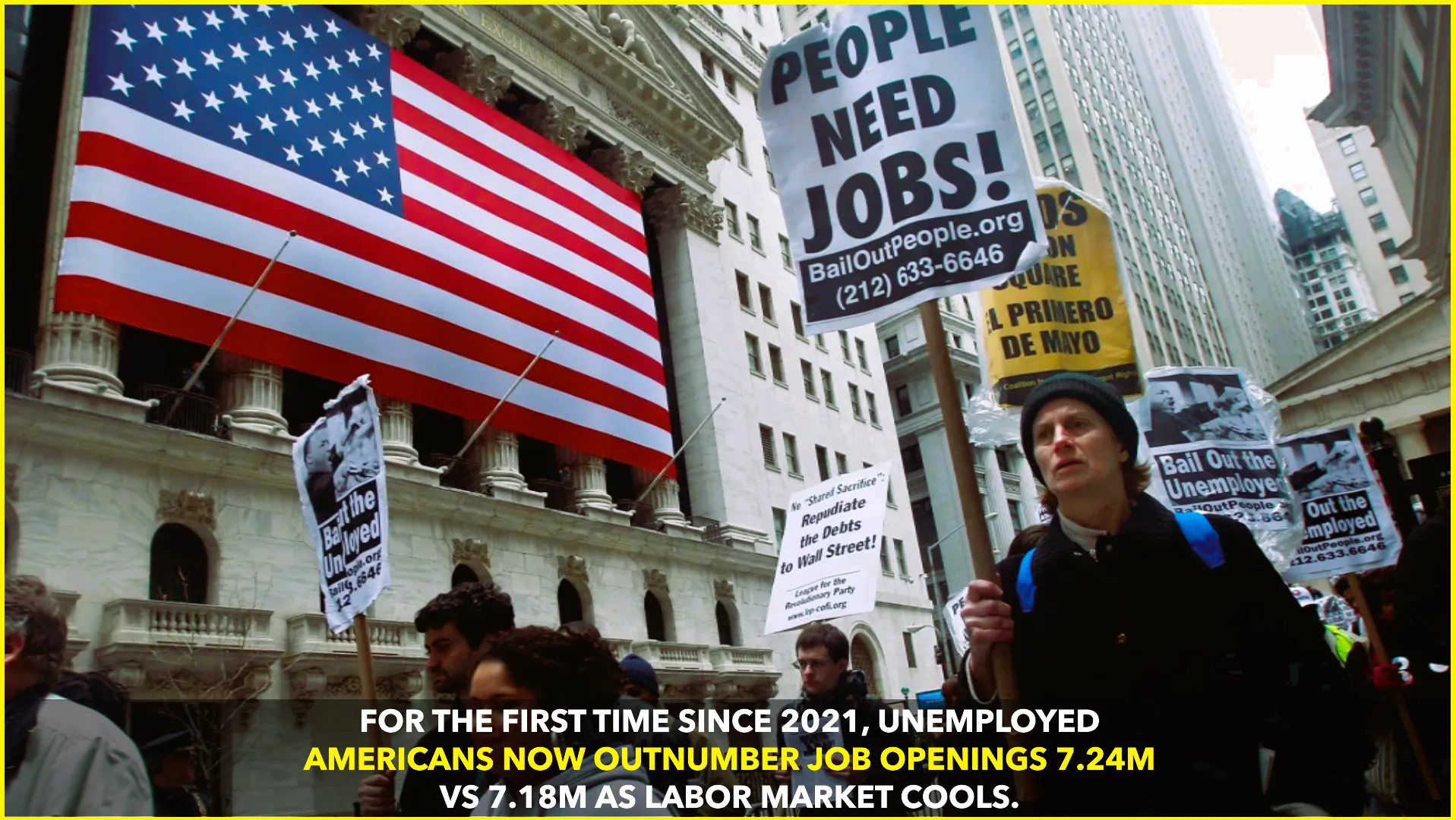 MORE UNEMPLOYED THAN JOB OPENINGS IN U.S.