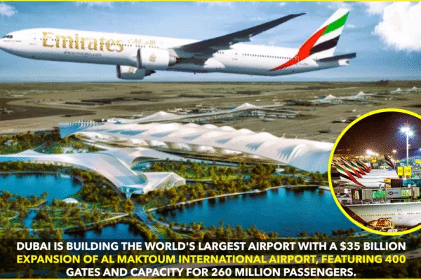 Dubai’s $35 Billion Mega-Airport Expansion: A Glimpse into the Future of Aviation Dubai's $35 Billion Mega-Airport Expansion: A Glimpse into the Future of Aviation