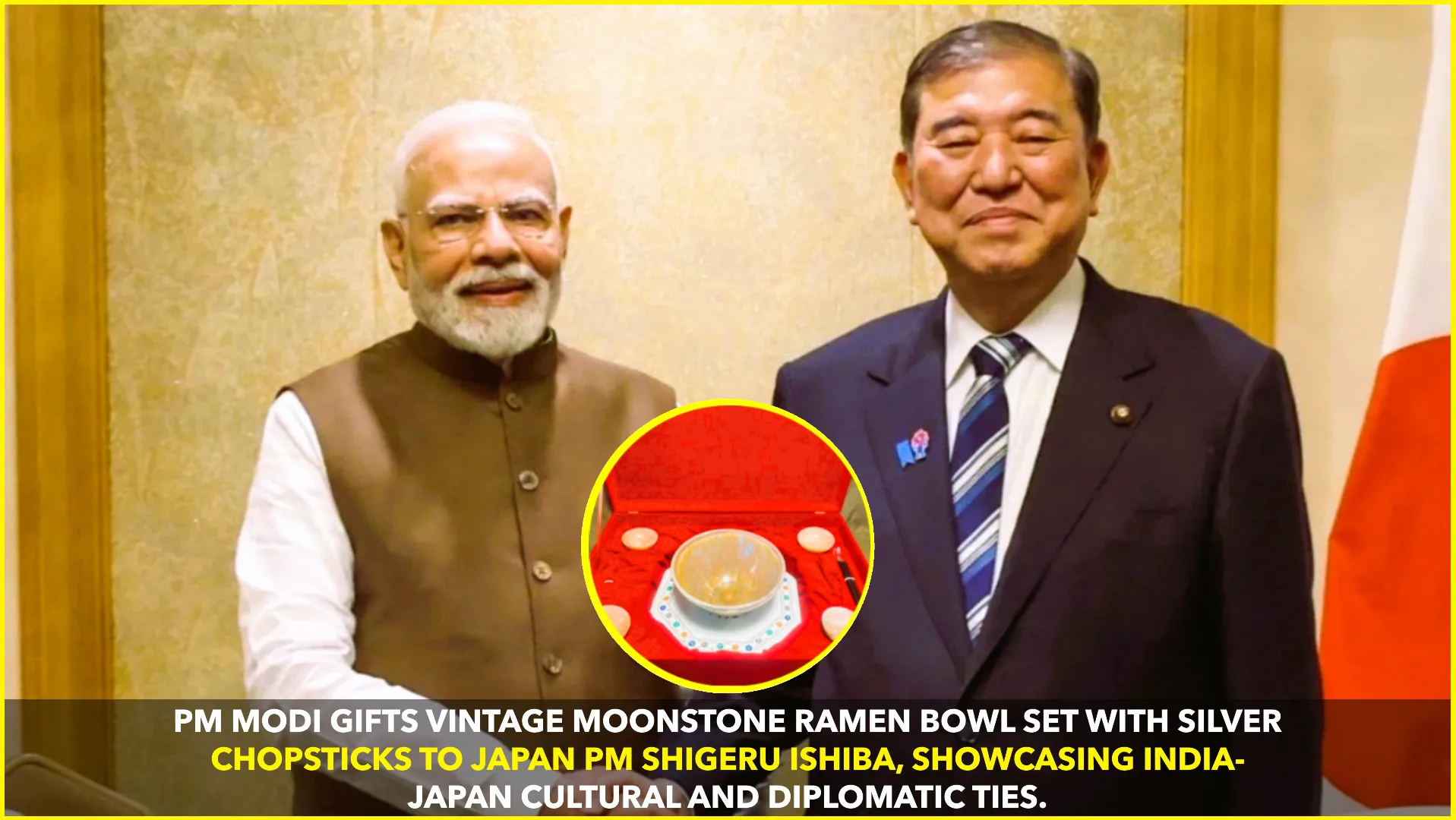 Modi Gifts Moonstone Bowl to Japan PM on 2025 Visit