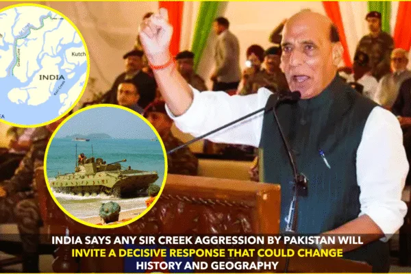 India Warns Pakistan Over Sir Creek Aggression India Warns Pakistan Over Sir Creek Aggression