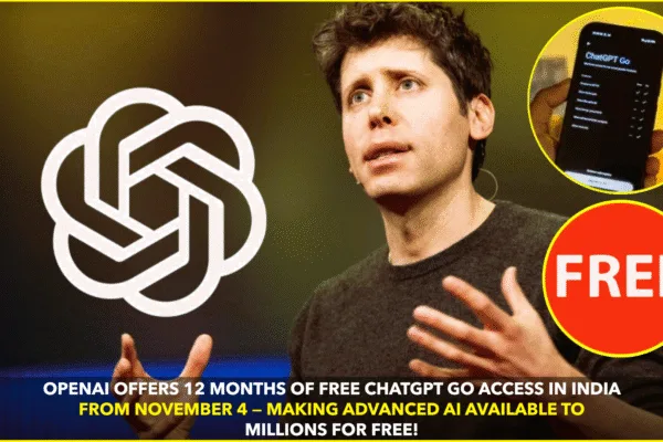 OPENAI’S INDIA PUSH: FREE CHATGPT GO FOR A YEAR