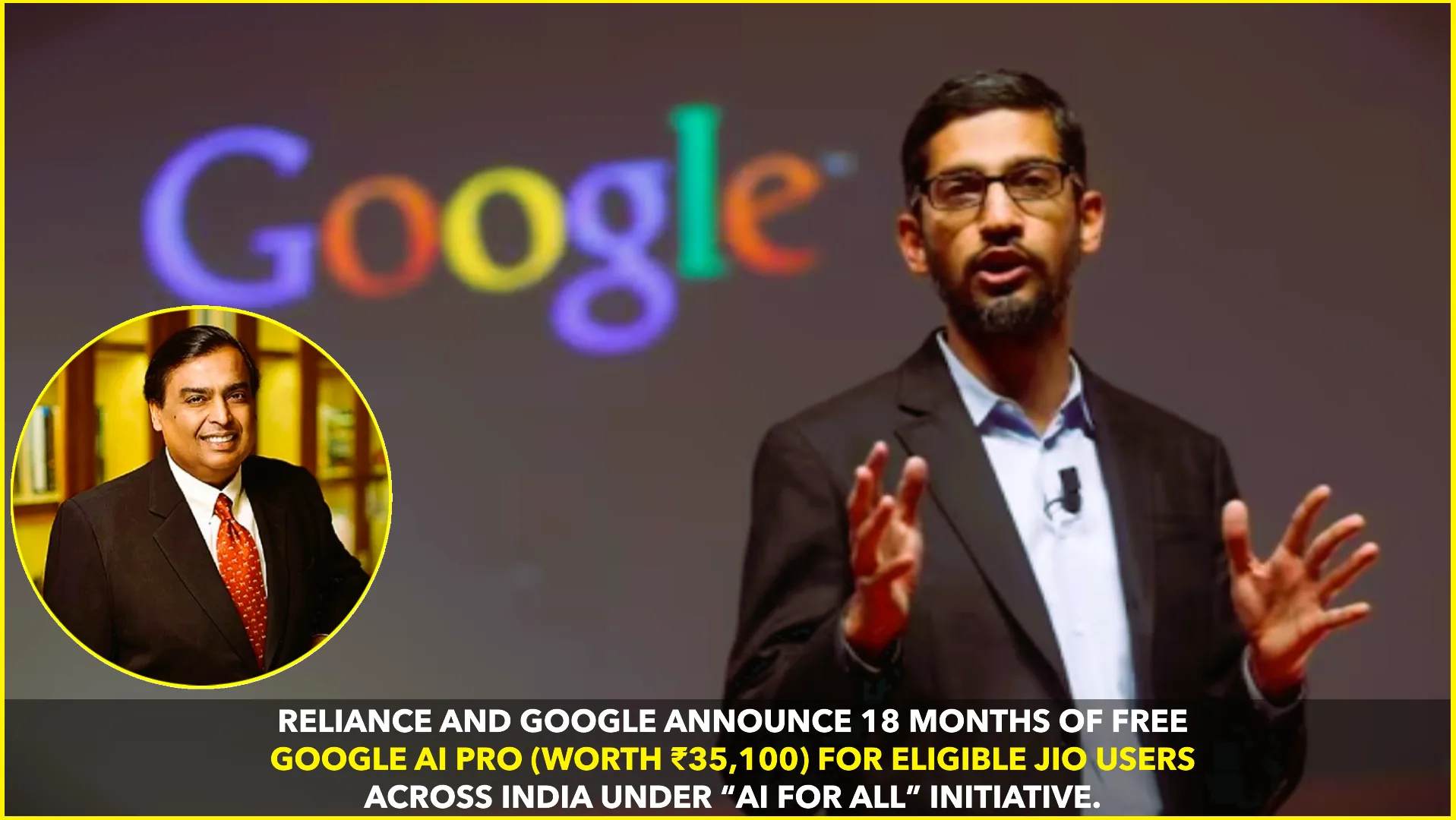 Reliance & Google Unite to Offer 18 Months of Free Google AI Pro for Jio Users