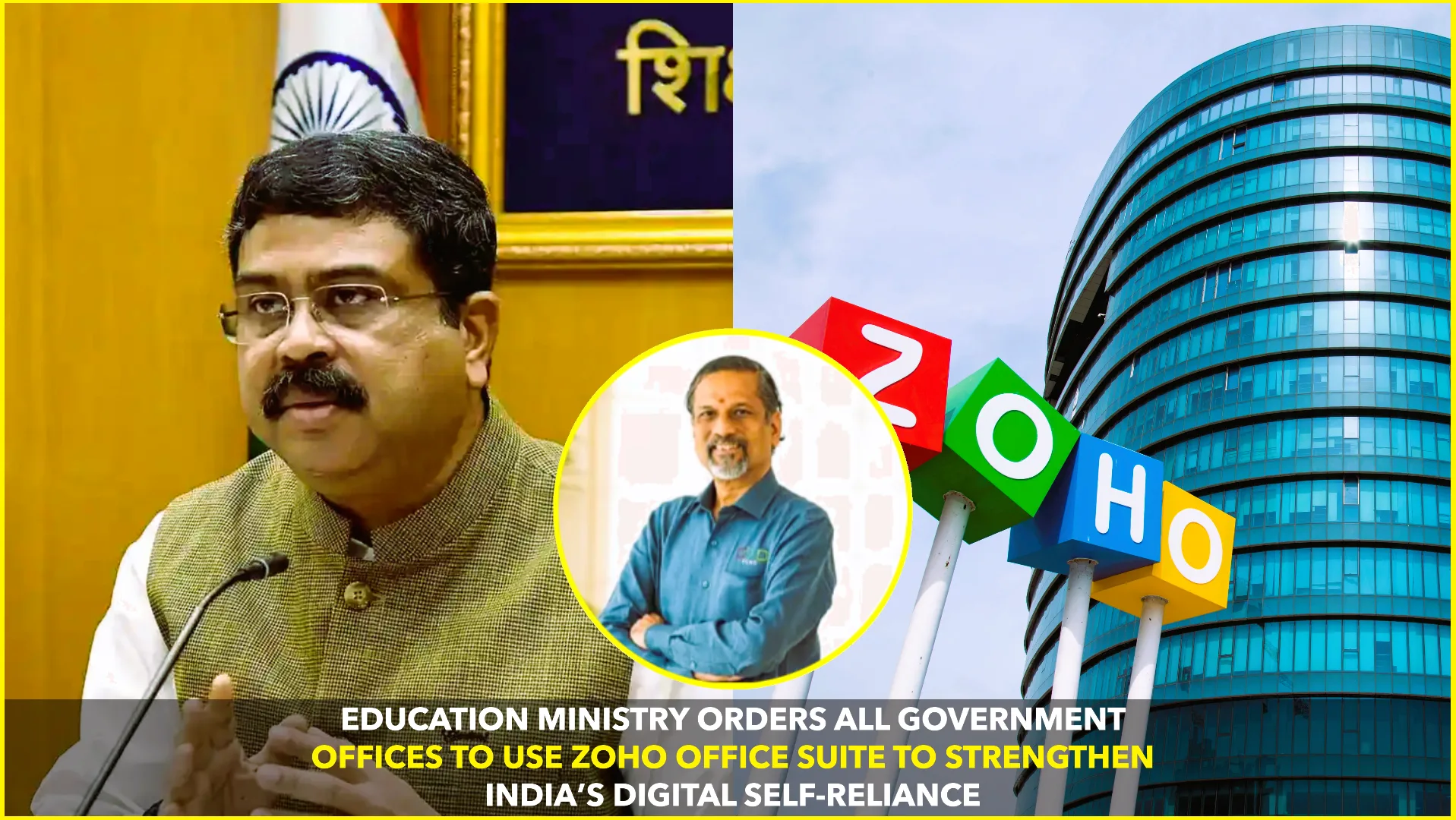 Education Ministry Mandates Zoho for Official Work