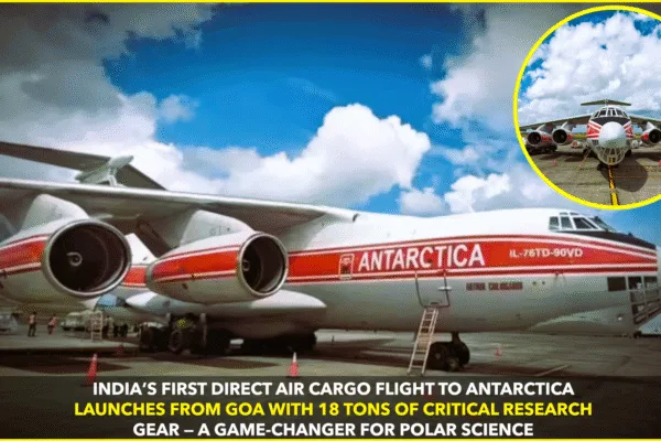 India’s First Direct Air Cargo Flight to Antarctica Takes Off from Goa
