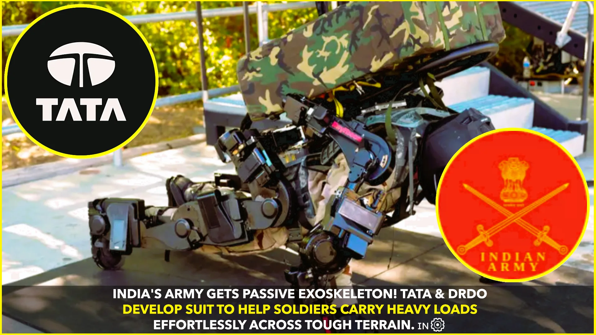 India Develops Passive Exoskeleton to Aid Soldiers